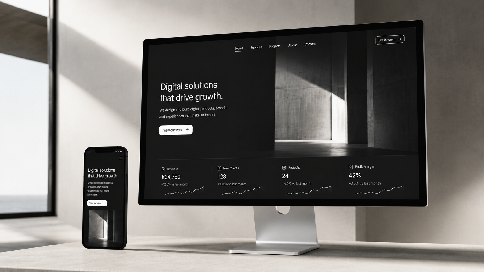 Sito web OXAL su desktop e smartphone